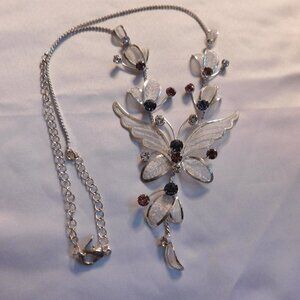 Butterfly Rhinestone Necklace